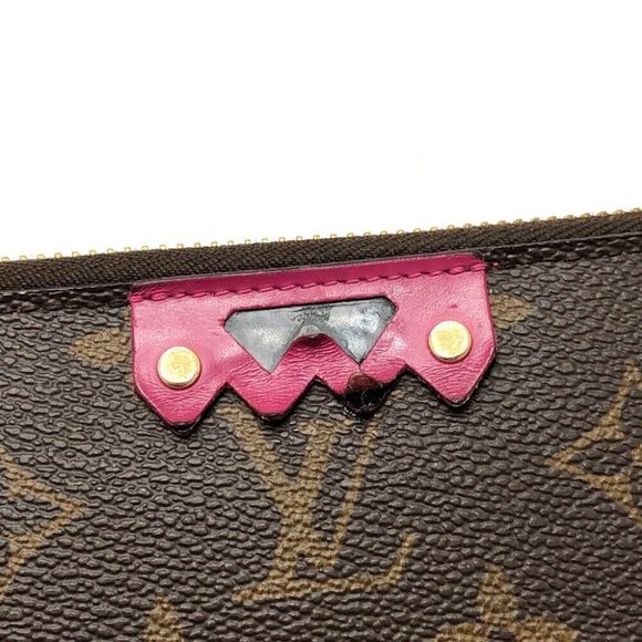 Authentic LOUIS VUITTON M61364 Monogram zippywallet totem Long Wallet MonogramCa - Picture 7 of 16